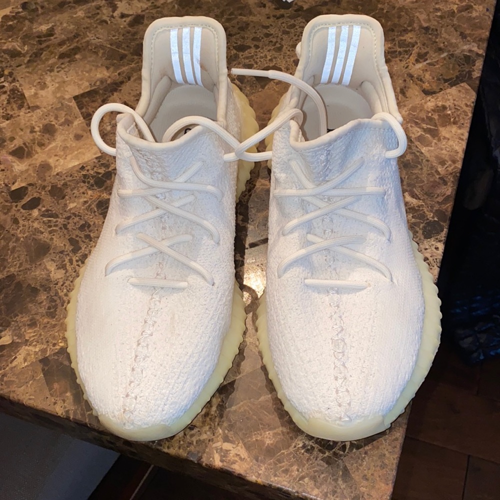 Authentic All white cream bottom Yeezy No BOX